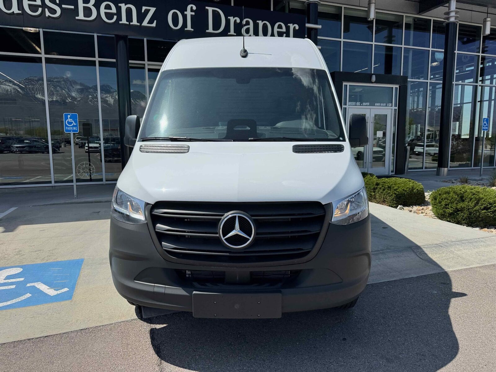 Mercedes Sprinter van at the dealership